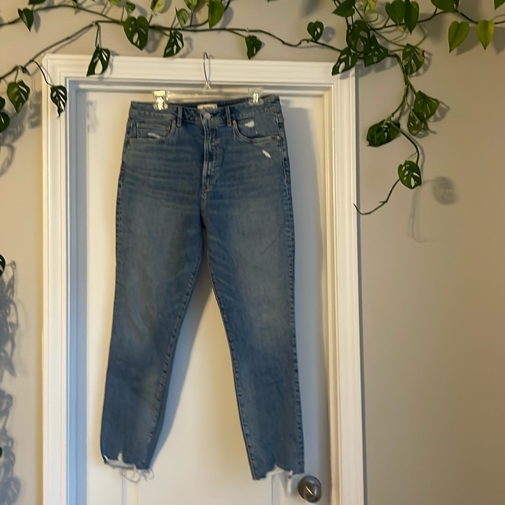 Organic cotton super high waisted jeans
